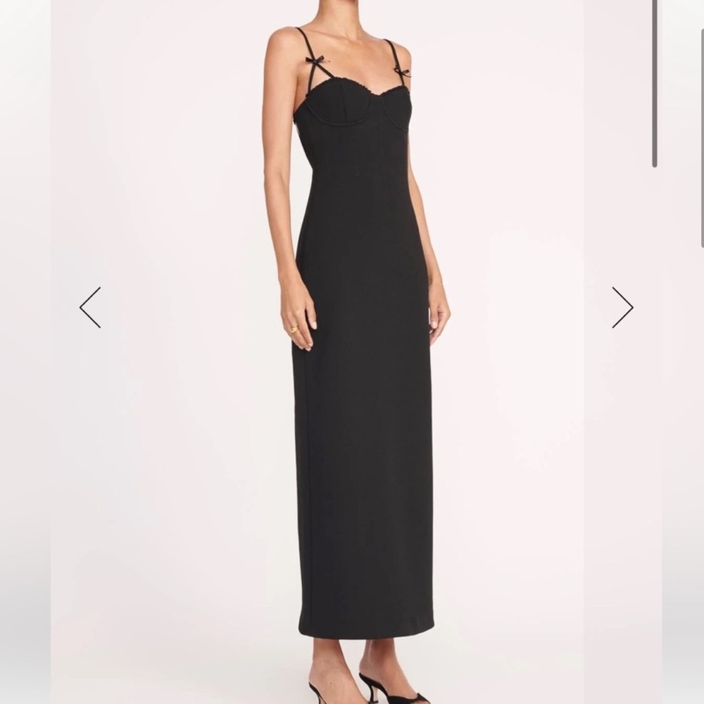 STAUD Georgina Navy Blue Dress - size 4